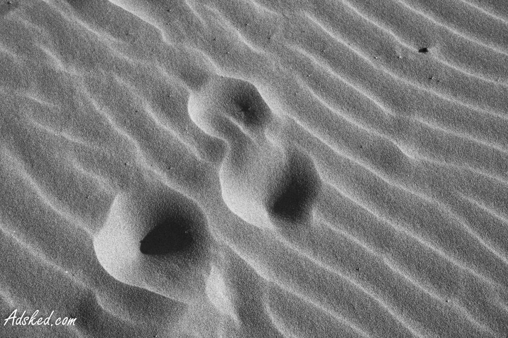 motifs dans le sable